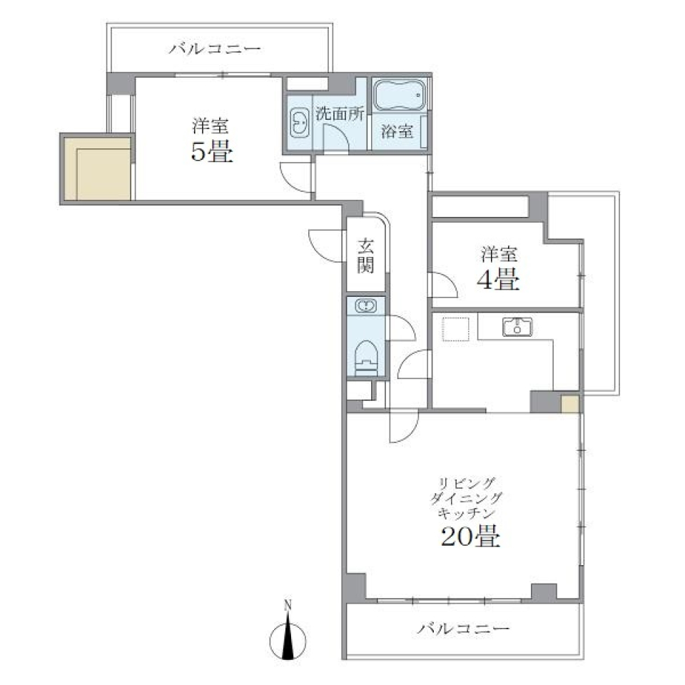 ベルパレス目白　301号室の間取り図