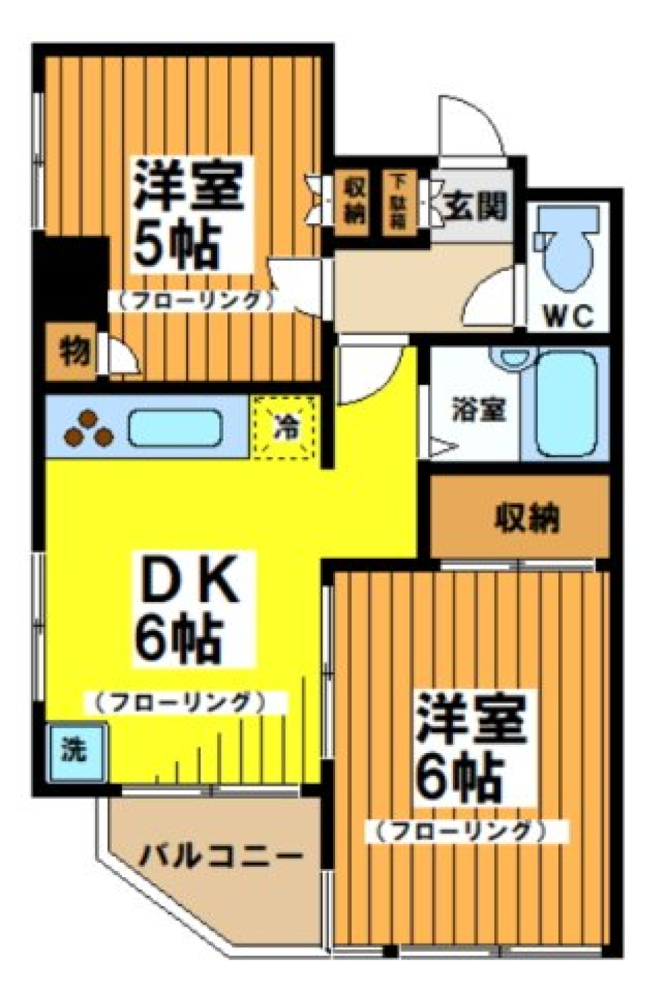 シティコーポ大石　401号室の間取り図