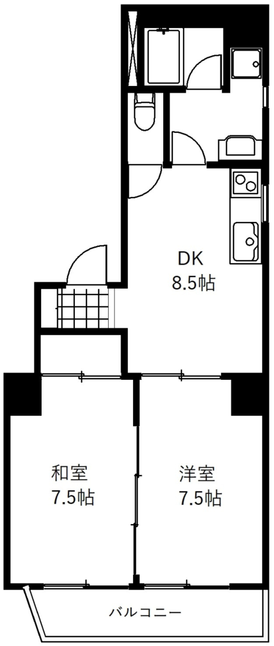 ビッグコーポ西葛西　305号室［ペット可］の間取り図