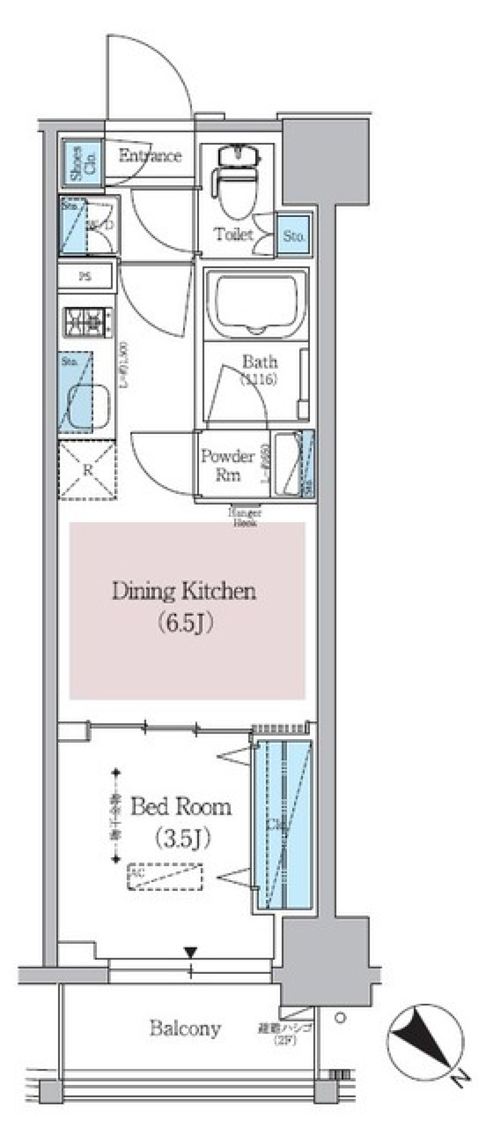 アーバネックス日本橋横山町　902号室［新築］の間取り図