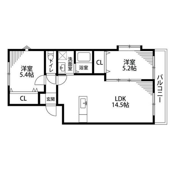 ファミリーにもカップルにもおすすめな2LDK