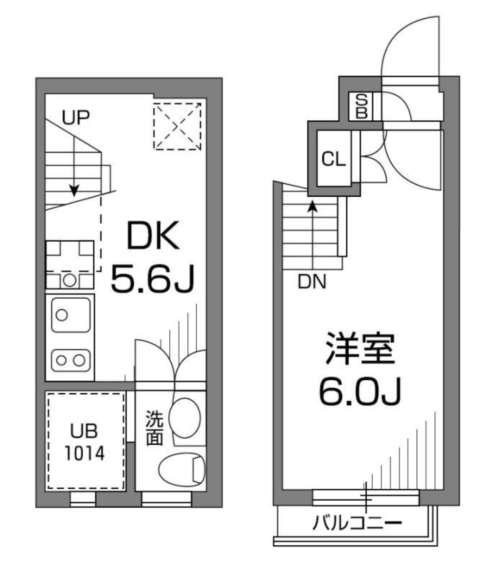 グランアセット千鳥町　103号室の間取り図