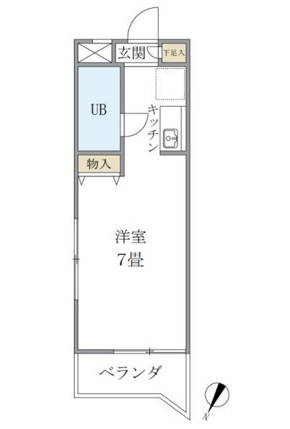 ブルークレール・Ｋ301号室の間取り図