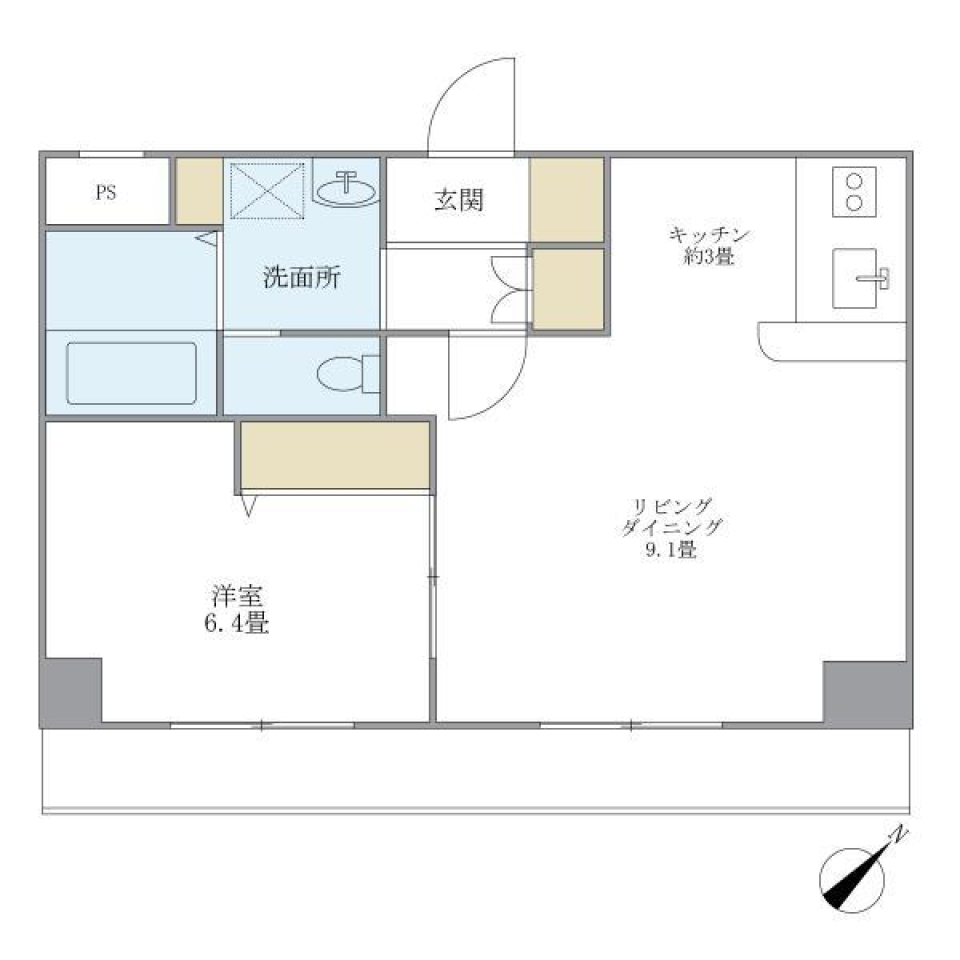 ＫＤＸレジデンス小豆沢　702号室の間取り図