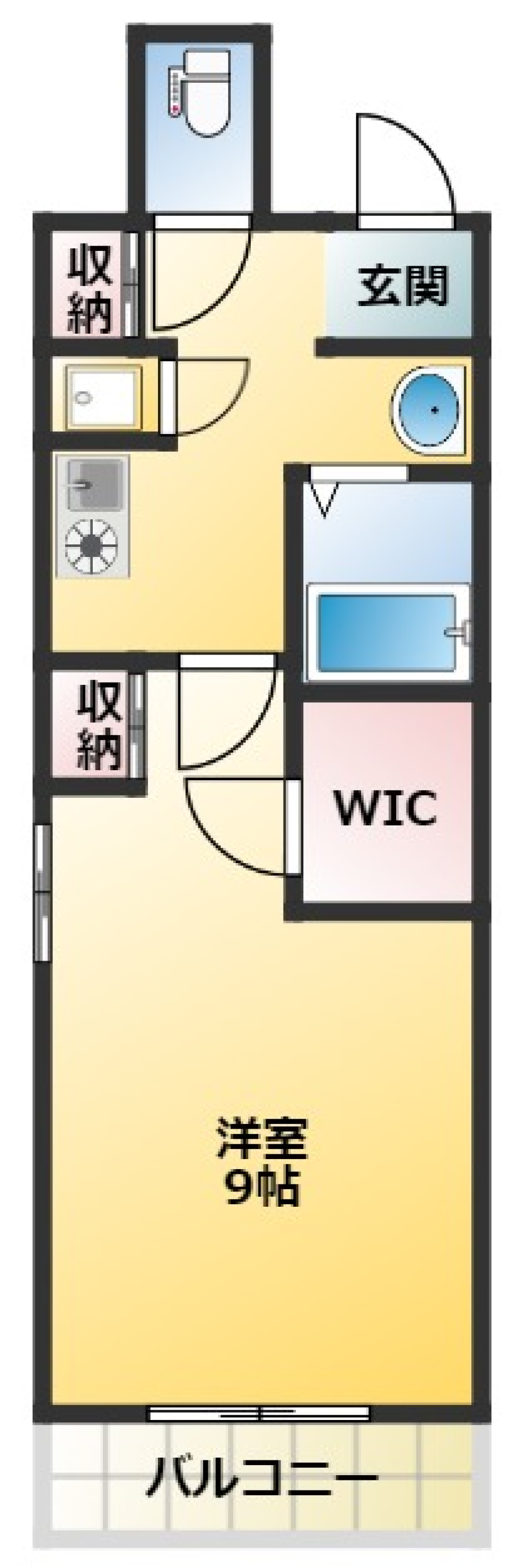 アーツタチバナ203号室の間取り図