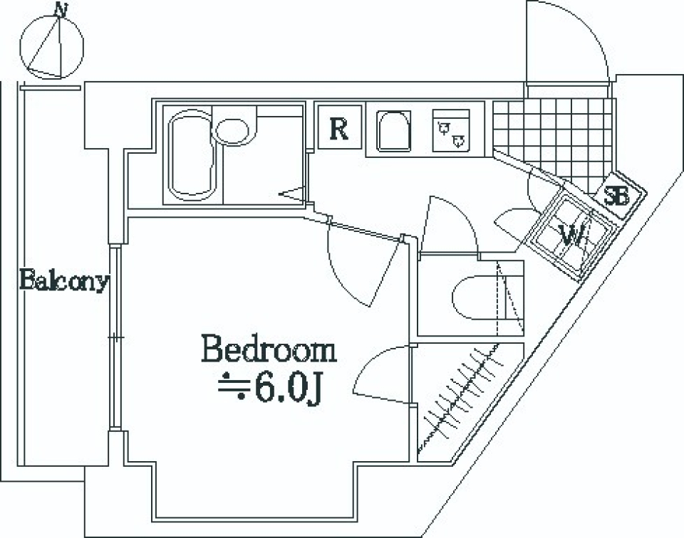 ロアール大森403号室の間取り図