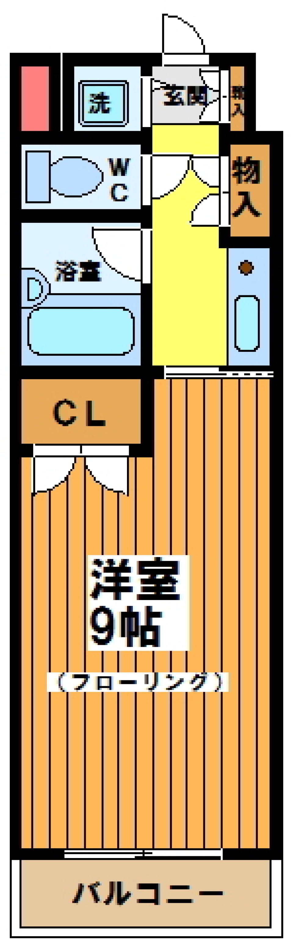 ベルウッド明大前 101号室の間取り図