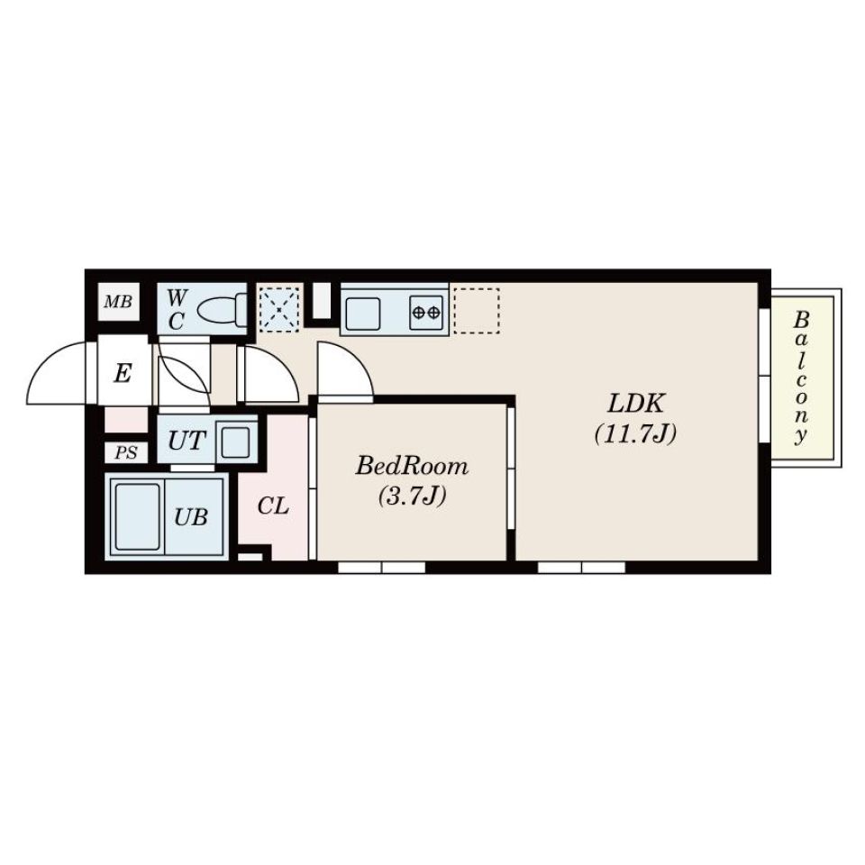 LOTUS TOGOSHIGINZA　301号室の間取り図