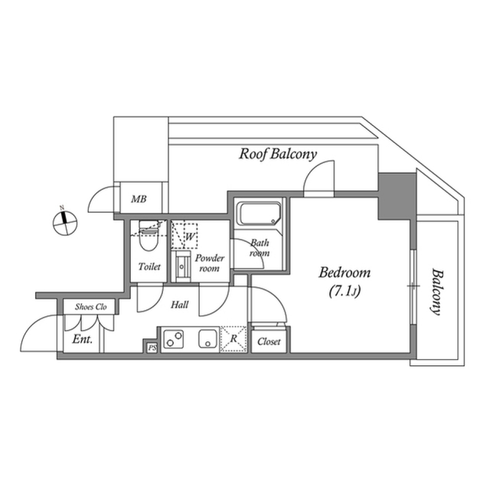 ＧＲＡＮ　ＰＡＳＥＯ本郷三丁目の間取り図