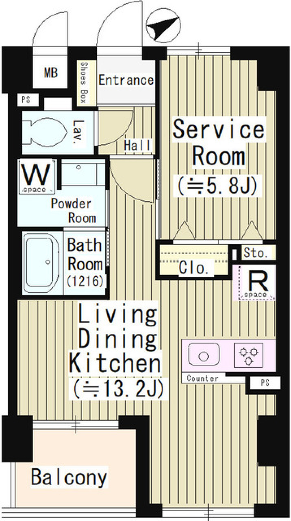 武蔵野レジデンスの間取り図