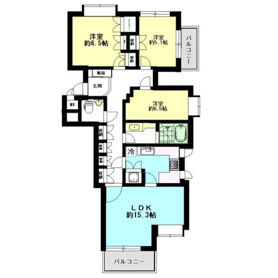 ウエダマンション　203号室の間取り図