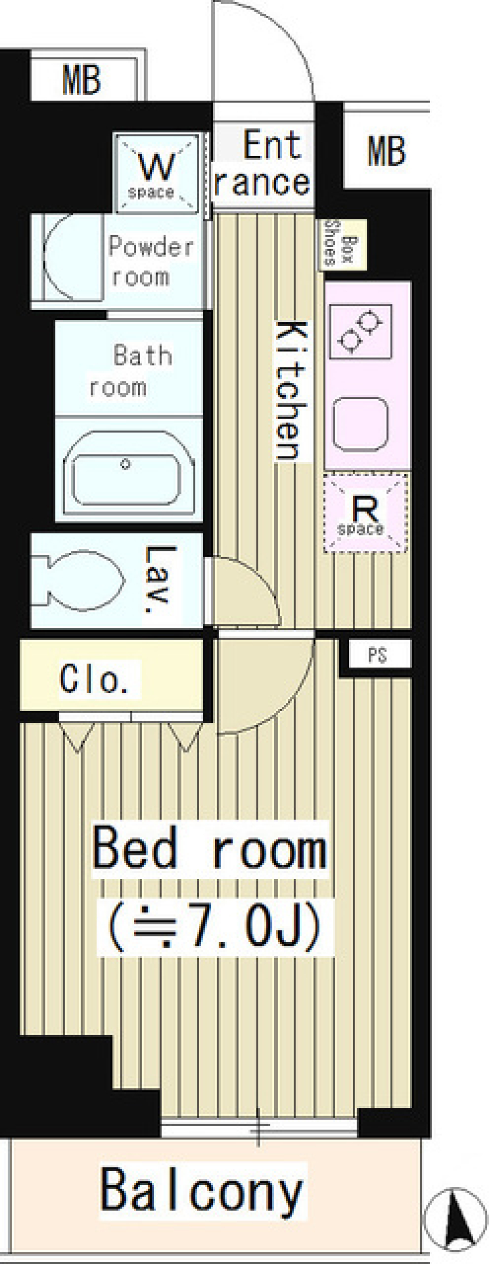 プルメリアレジデンス大森　506号室の間取り図