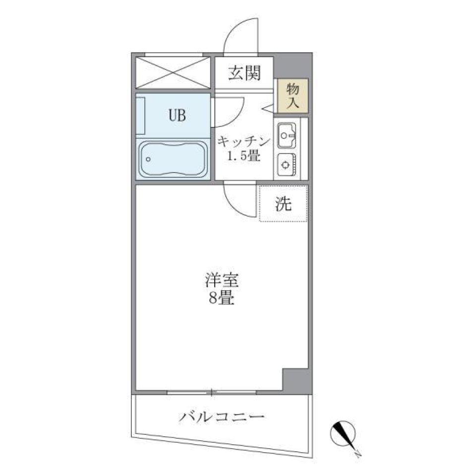 おぎくぼ本郷ビル　901号室の間取り図