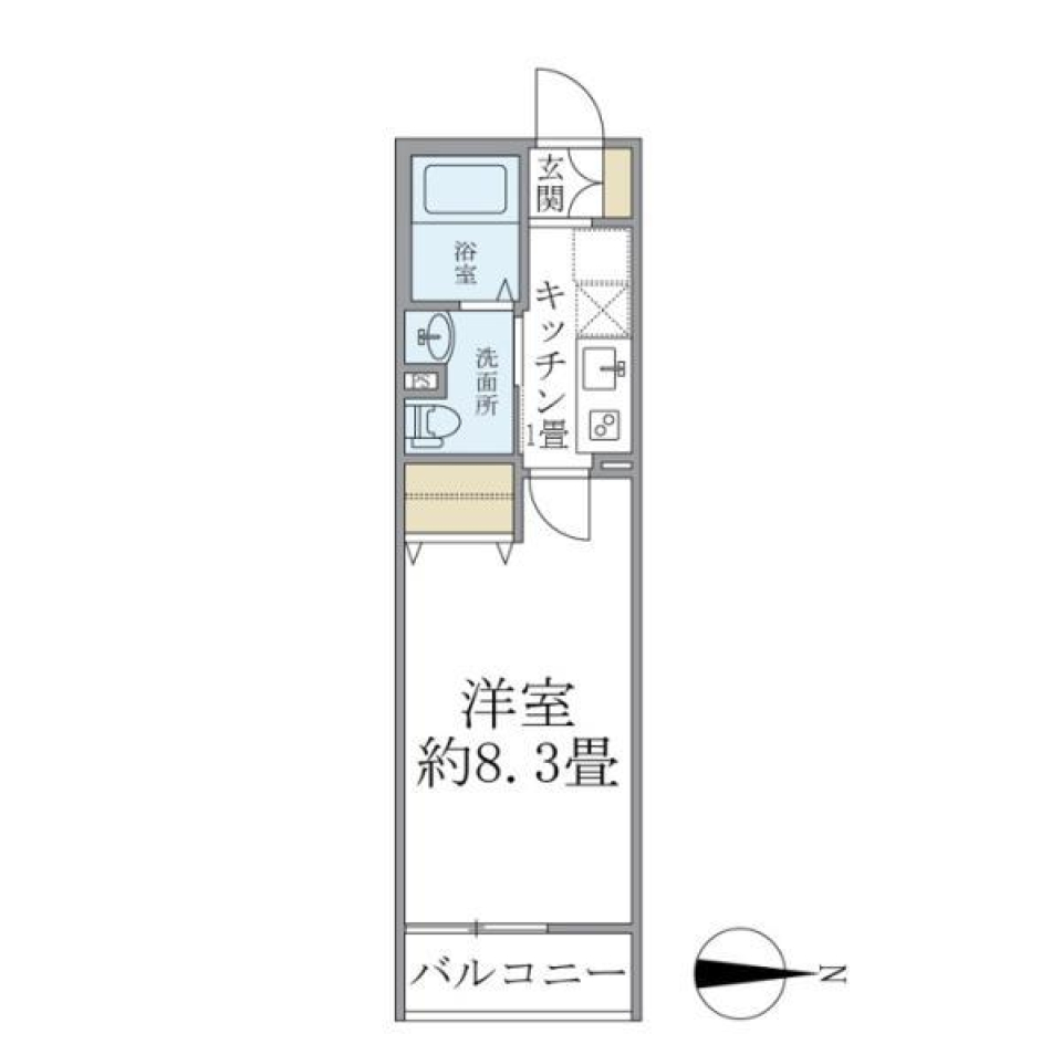 エルスタンザ北綾瀬ＤＥＵＸ 209号室の間取り図