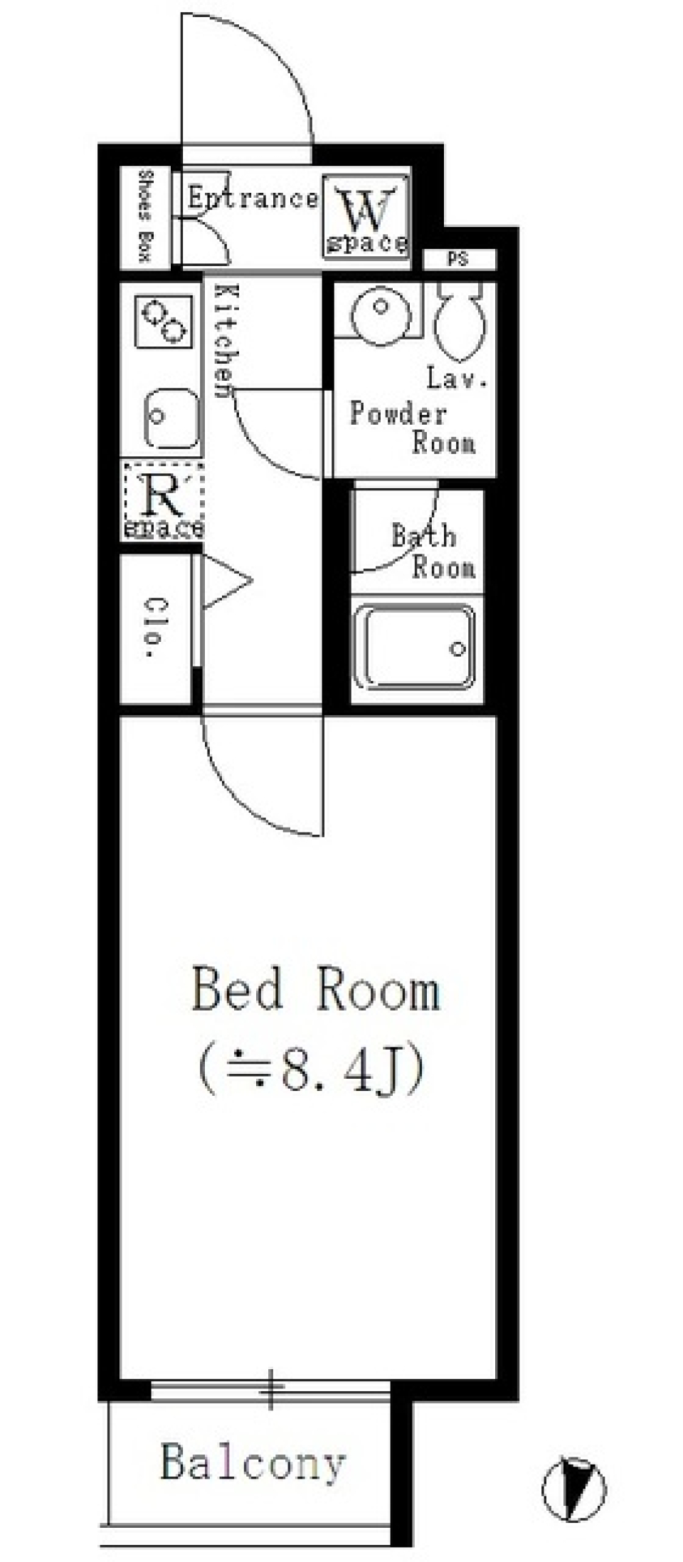 アーバネックス新井薬師　202号室の間取り図