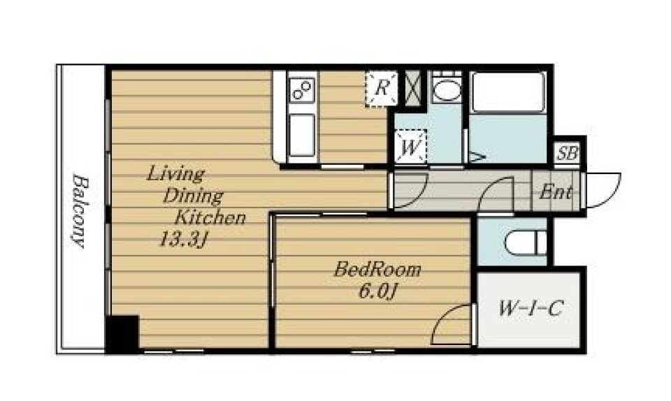 クレストコート北千住　701号室の間取り図