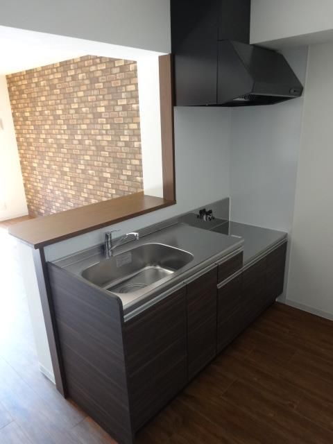 対面式のキッチンで使いやすい。