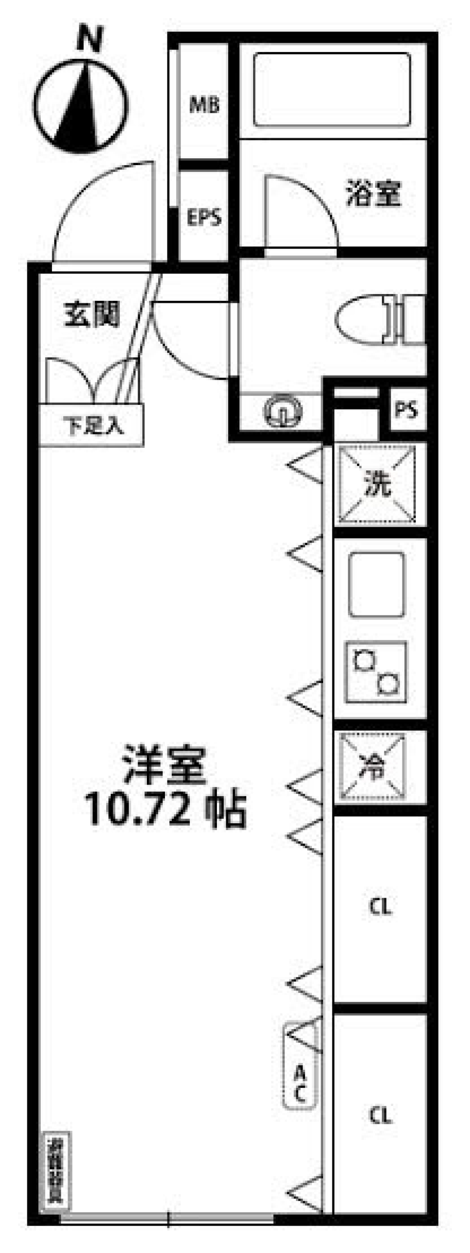 ＧＣ目白　301号室の間取り図