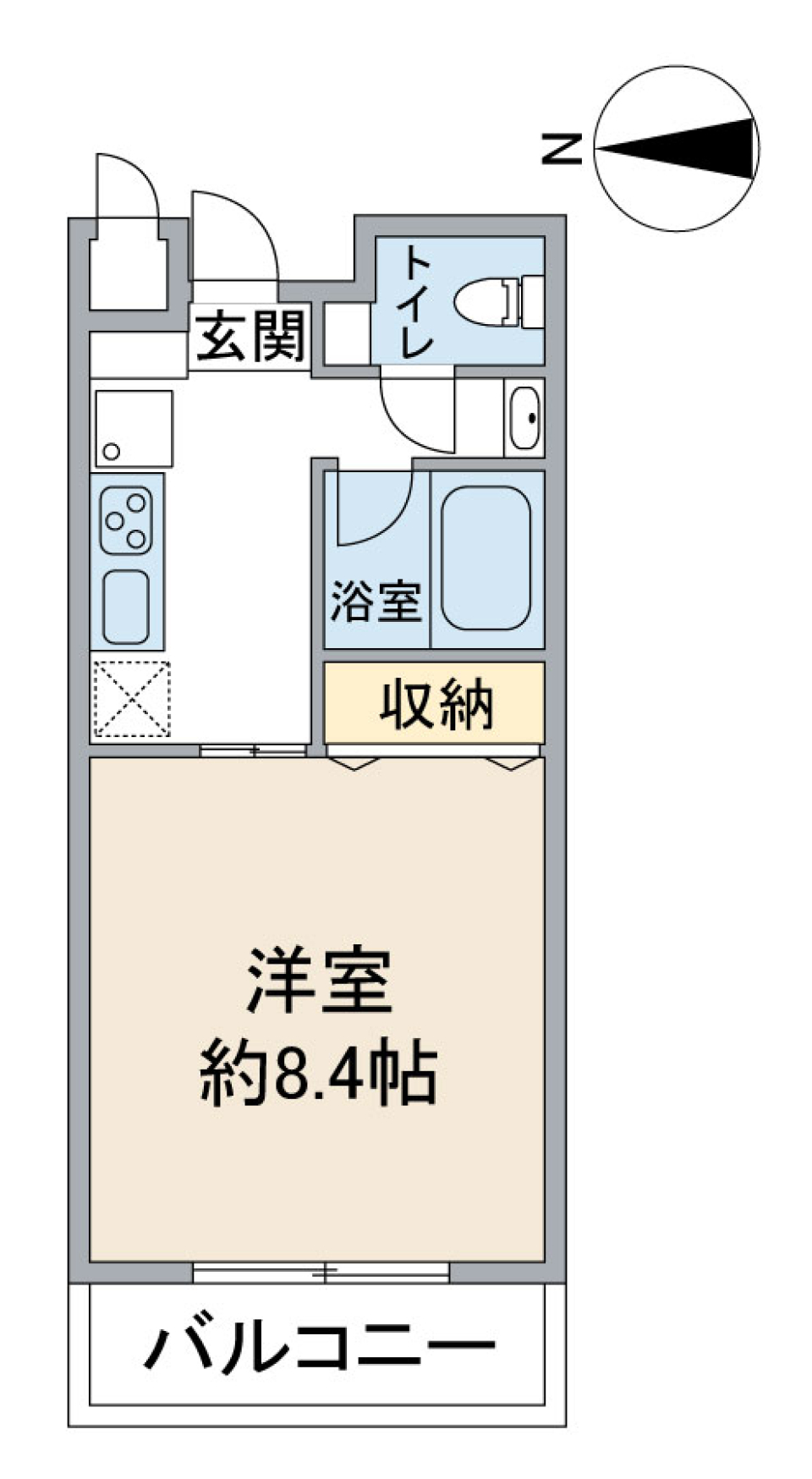 グリーンフォレスト　107号室の間取り図