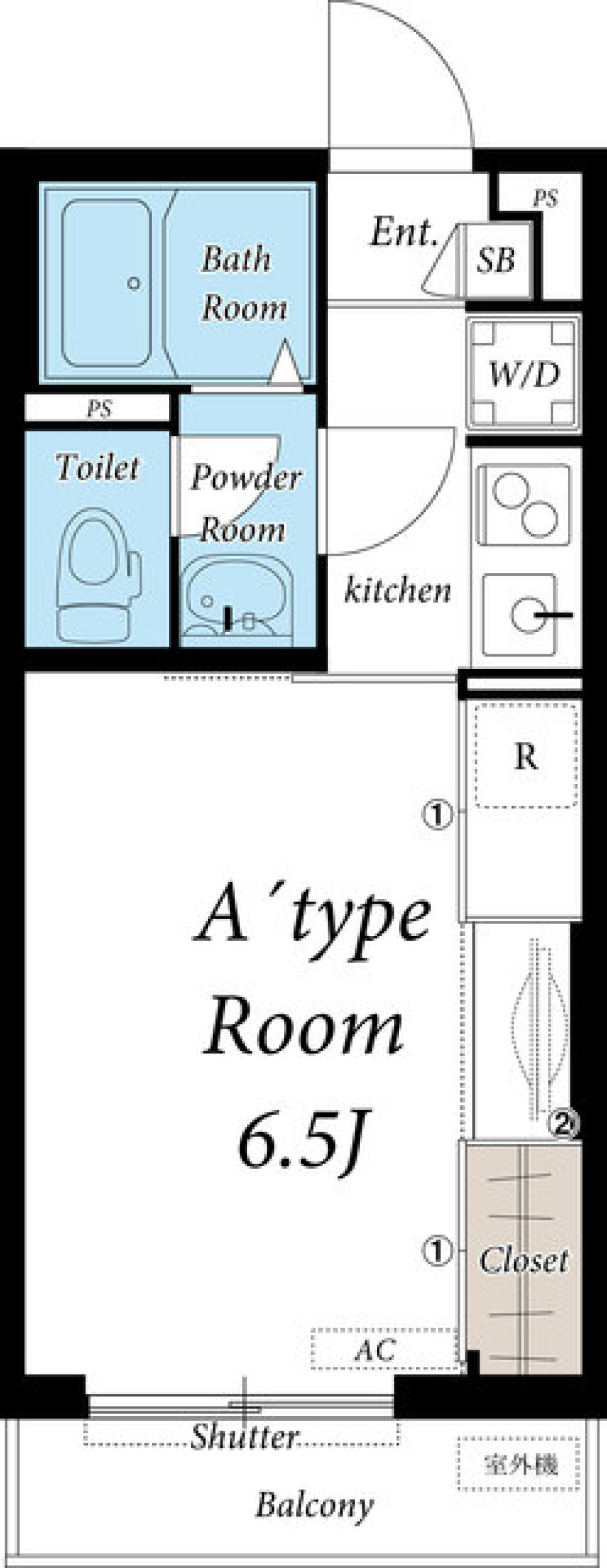 リブリ・八王子本町　205号室の間取り図