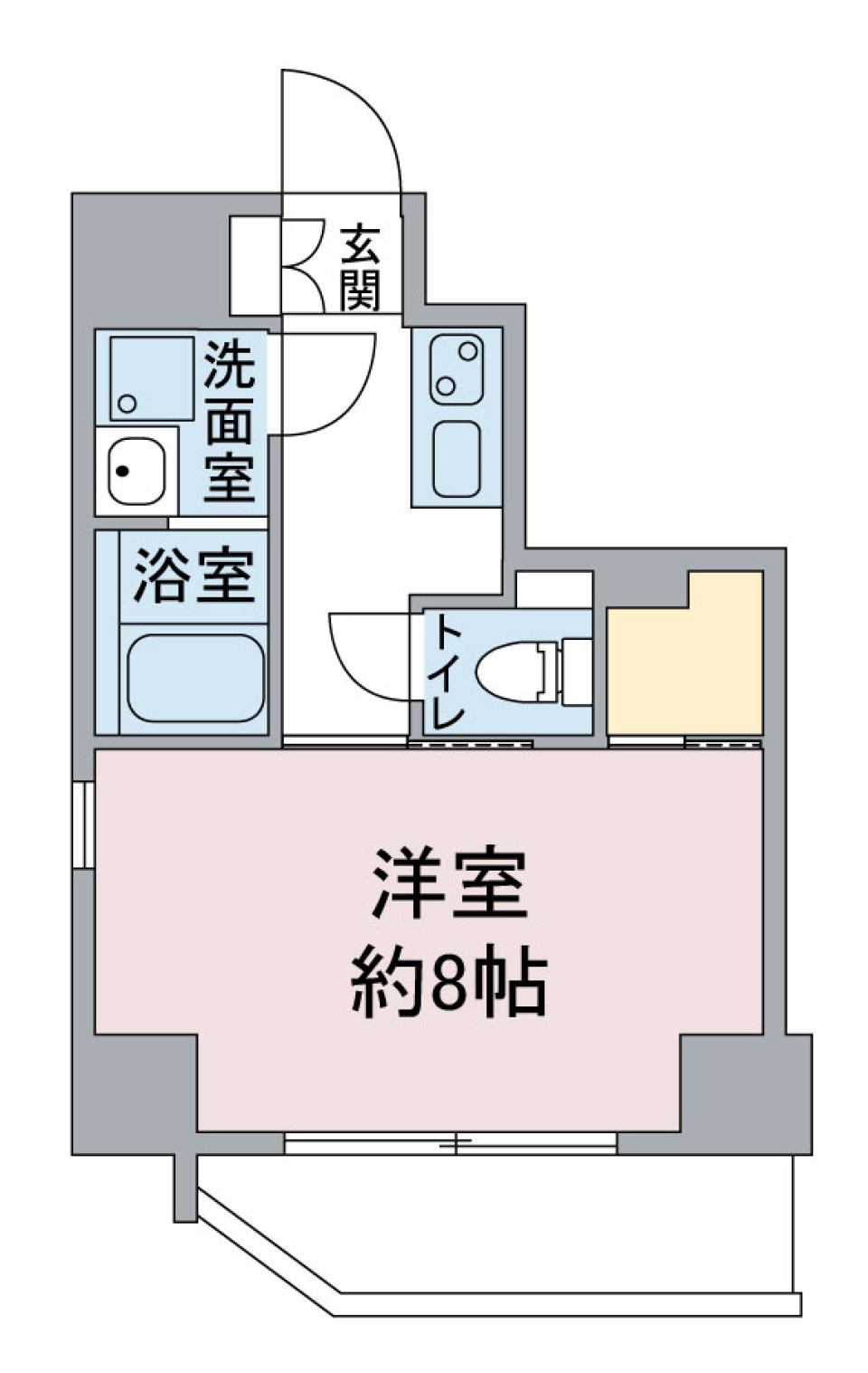 アトレ東葛西　801号室の間取り図