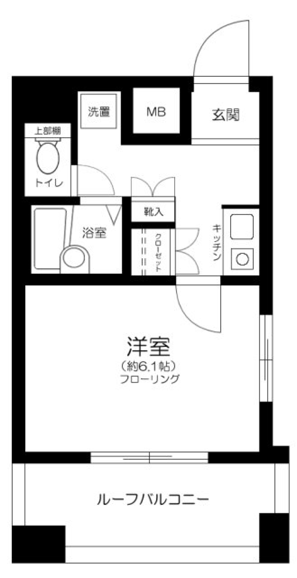 フォルトゥナ新中野　1102号室の間取り図