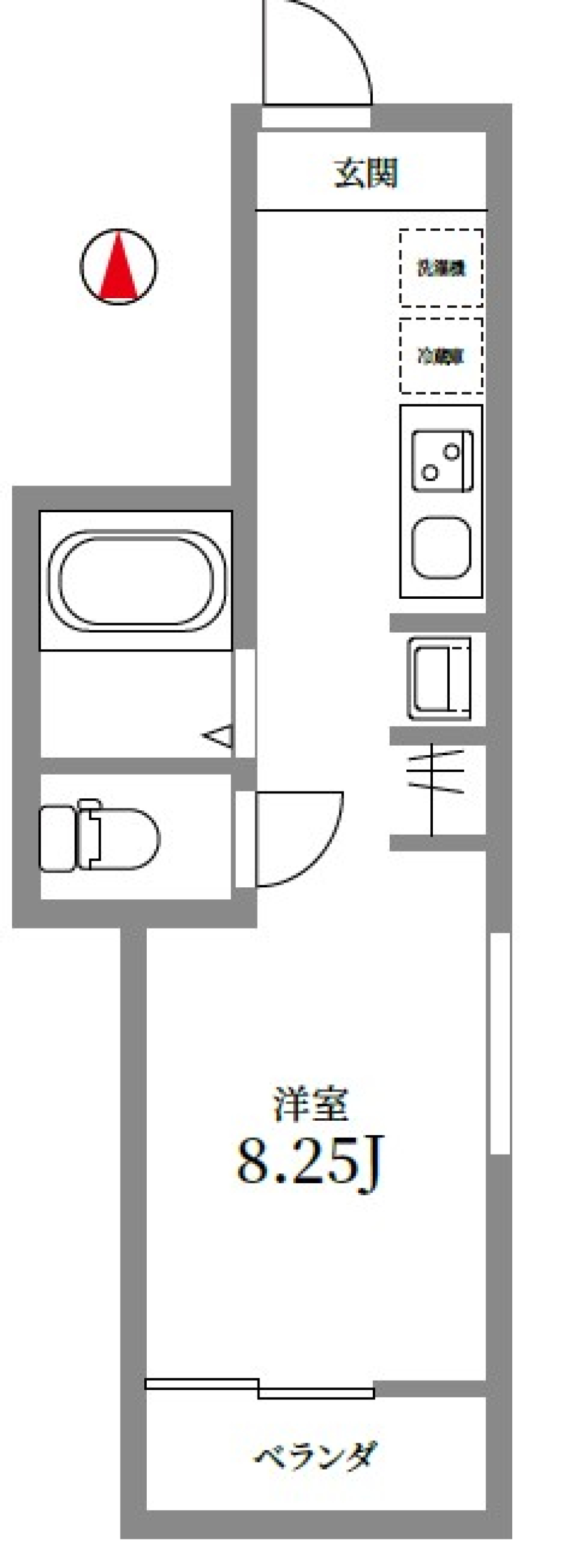 アーバンヒルズ西馬込レジデンス　201号室の間取り図