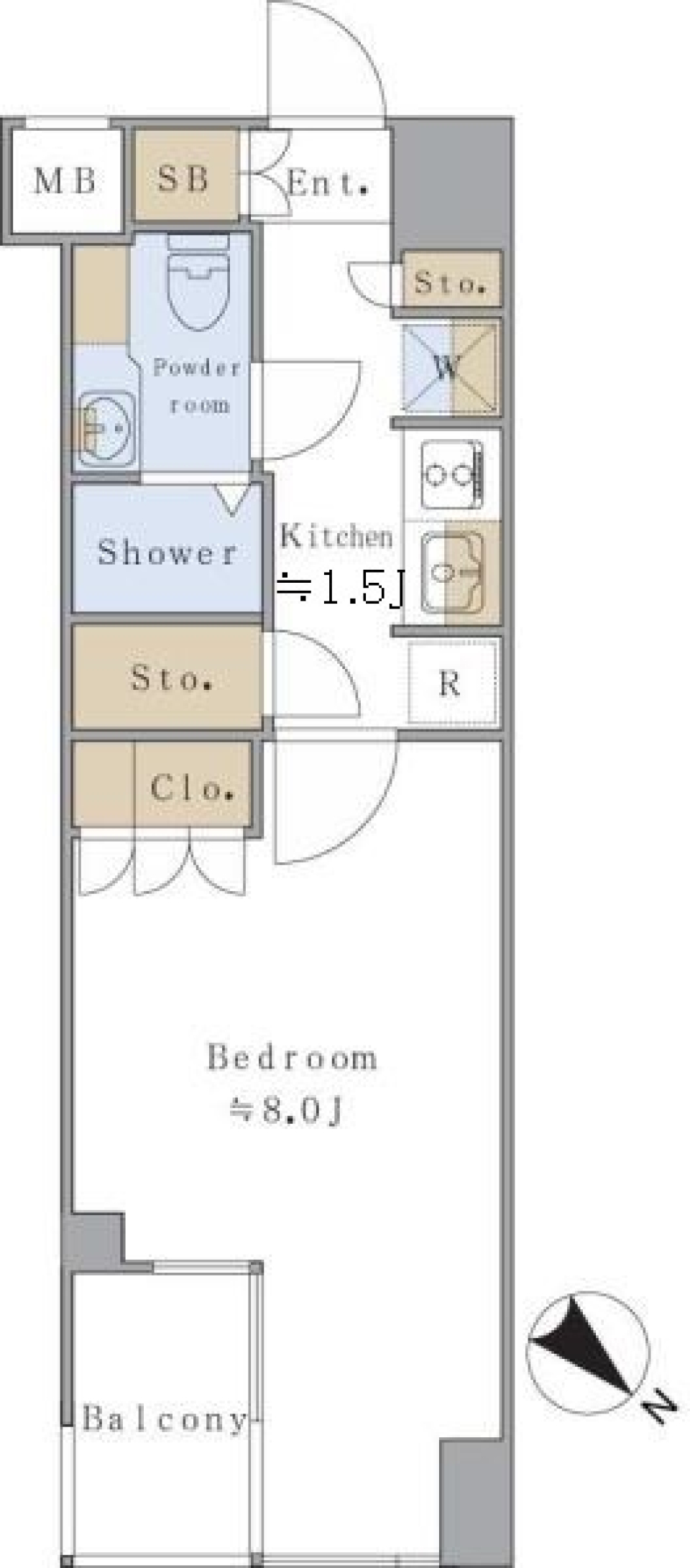 Ｂｒｉｌｌｉａ　ｉｓｔ　千駄ヶ谷　306号室［ペット可］の間取り図