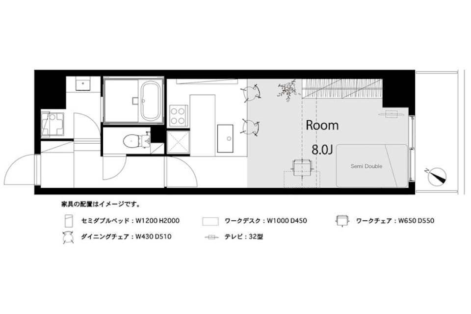 知る人ぞ知る隠れ家バル、みたいな。の間取り図