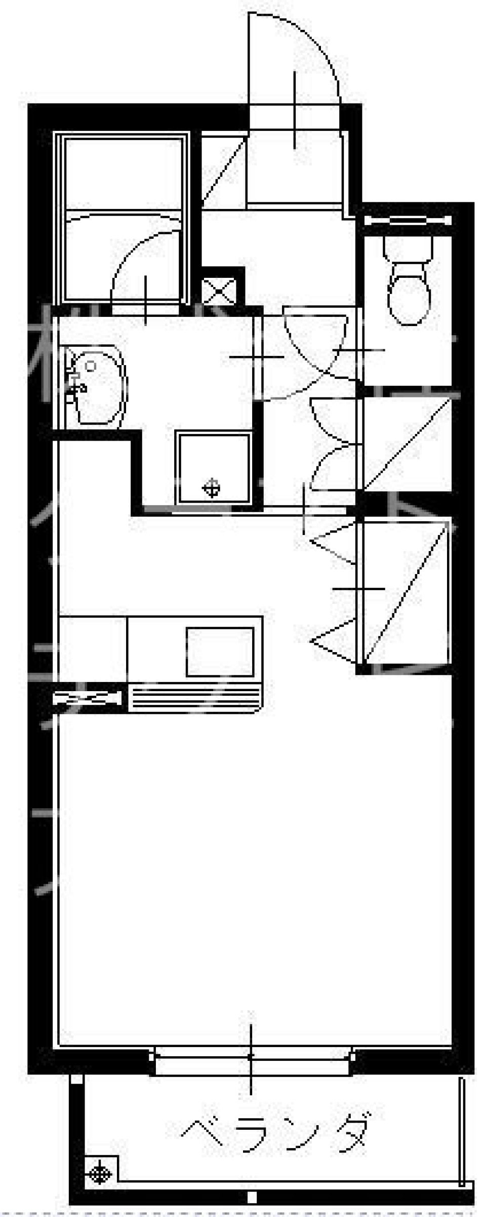 最上階、角部屋の特等席の間取り図
