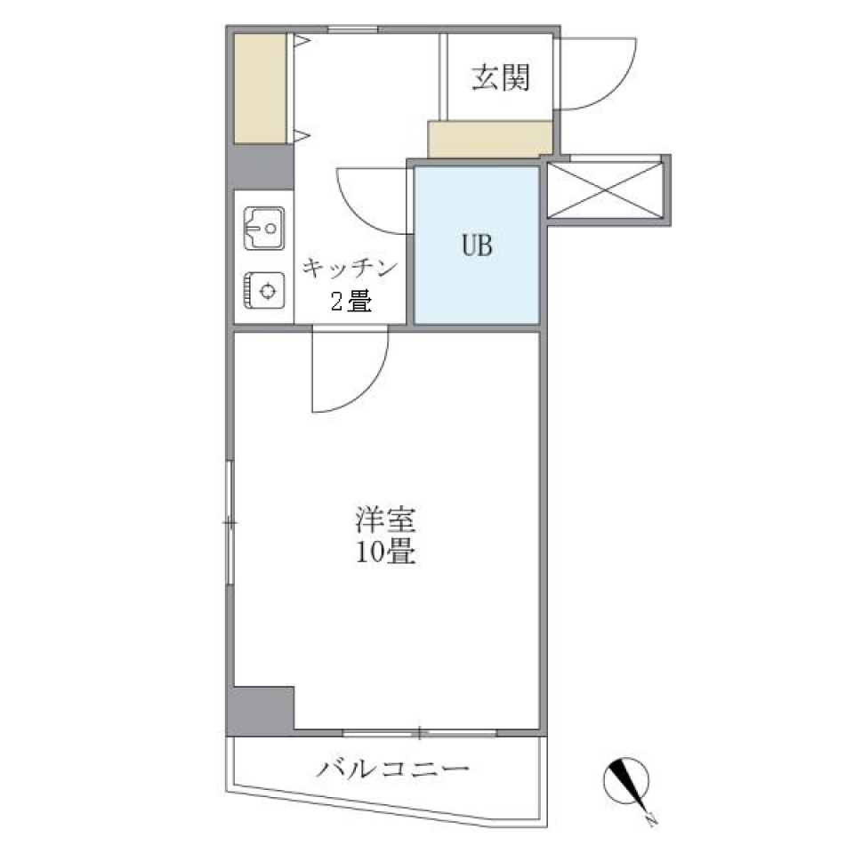 おぎくぼ本郷ビル　603号室の間取り図