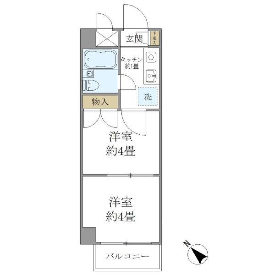エスペランサ２４　801号室［ペット可］の間取り図