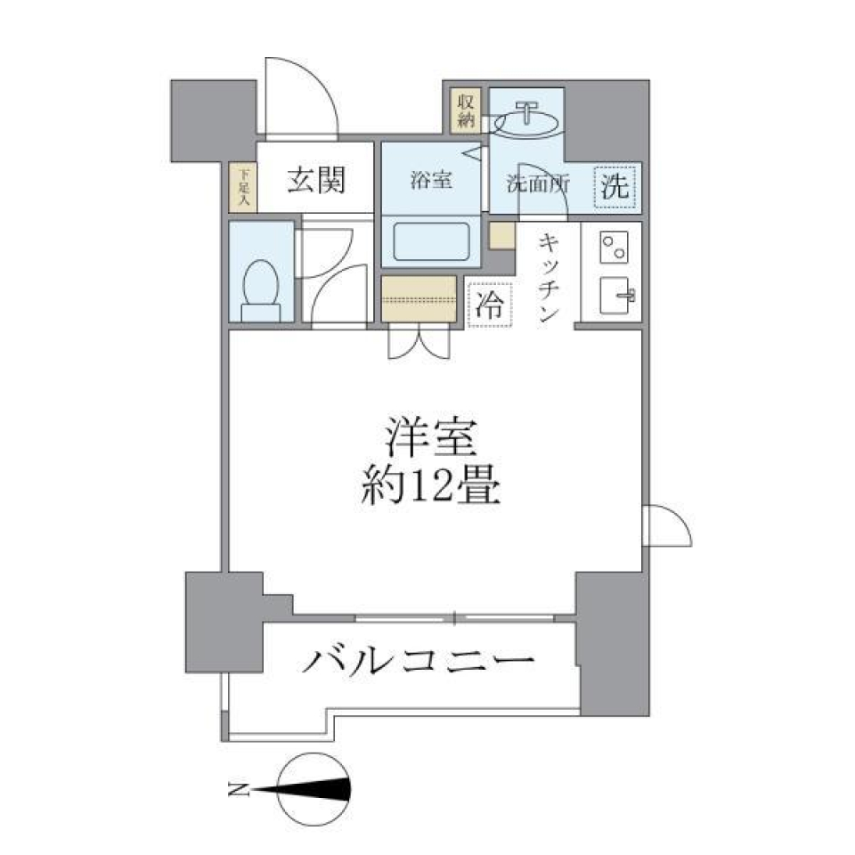 ヒューマンハイム新御徒町　703号室の間取り図