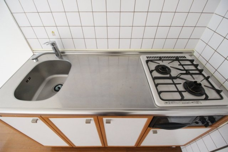システムキッチン（2口ガスコンロ・グリル付）