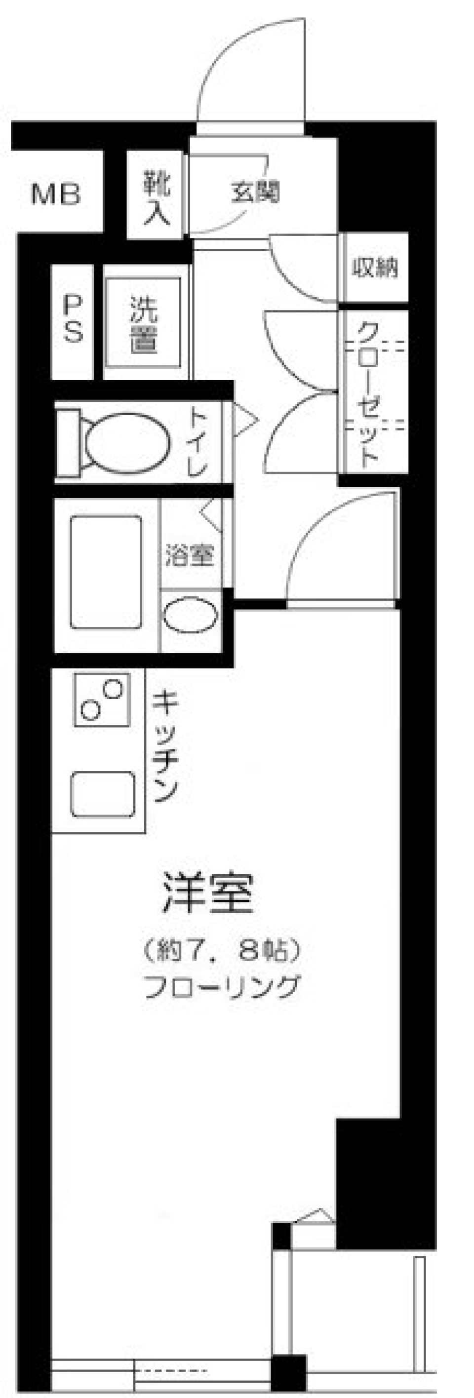 ジェイパーク南大井　202号室の間取り図