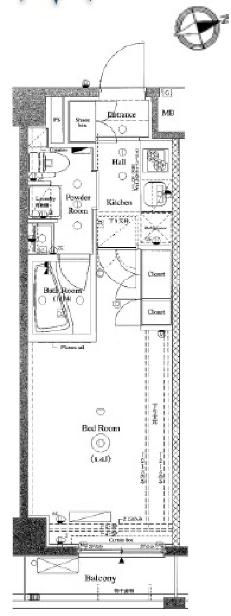 アクサス大森西アジールコート　309号室の間取り図
