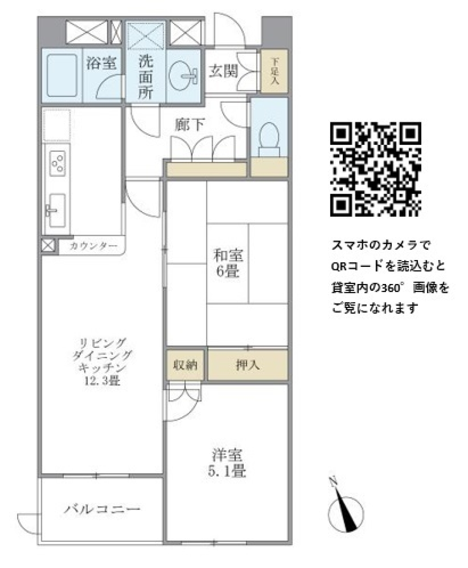 ＫＤＸレジデンス宮前平　403号室の間取り図