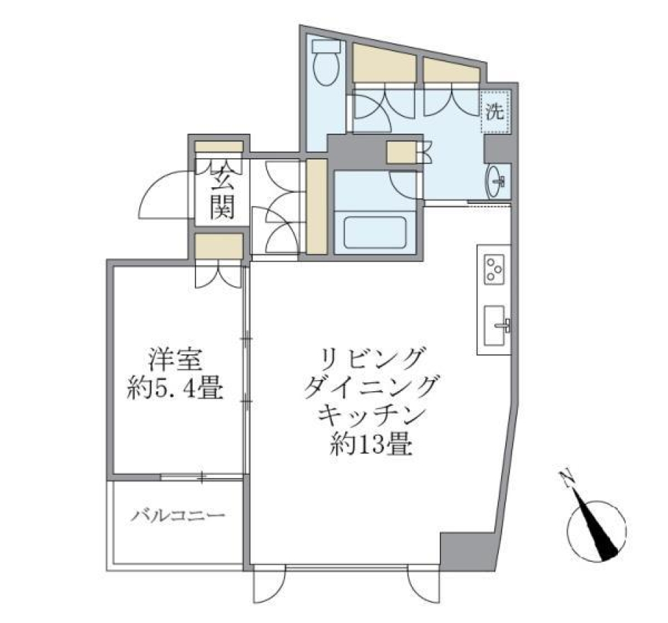 ＣＡＳＡ文京動坂　402号室の間取り図