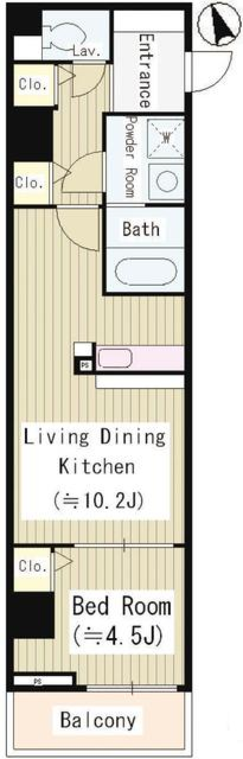 Ｌｅ　Ｃｅｄｒｅ　504号室の間取り図