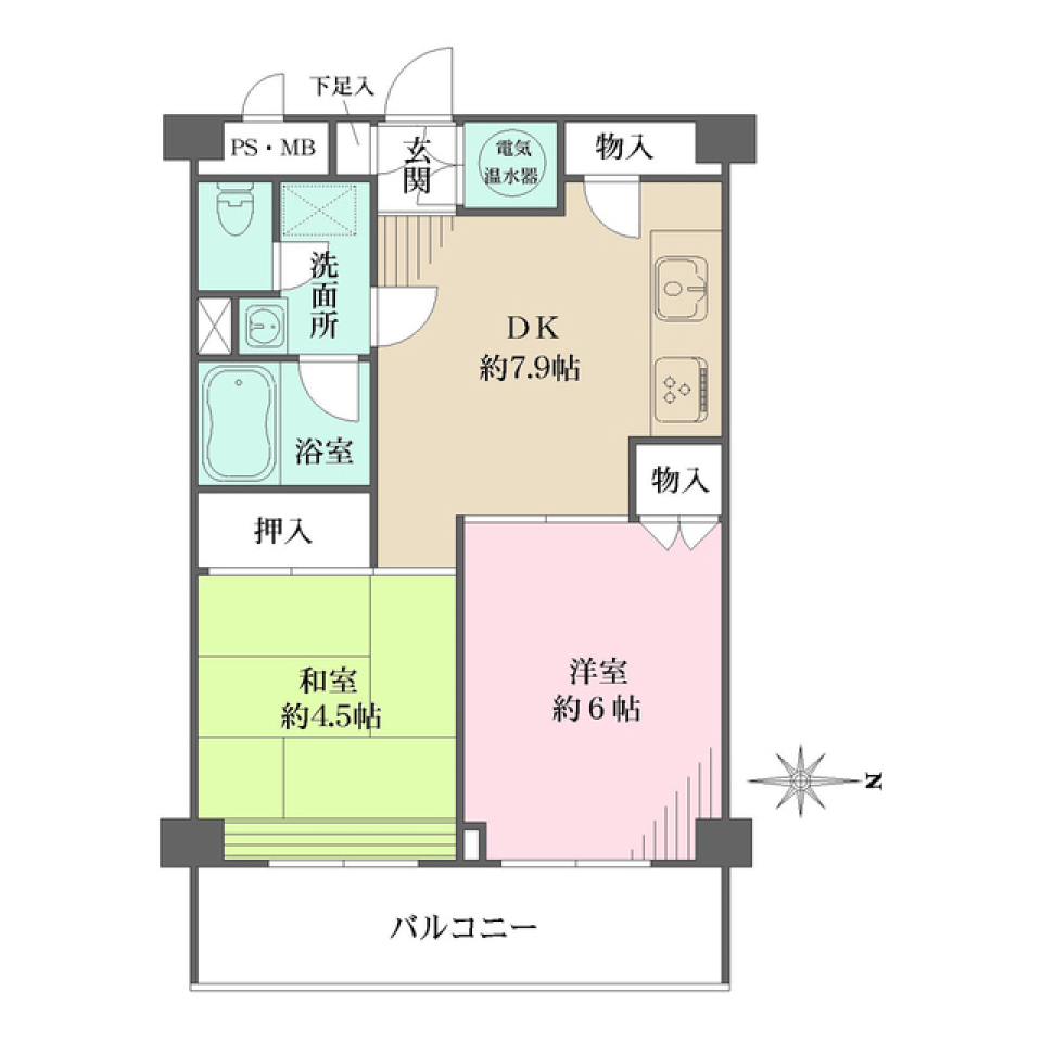 藤和参宮橋コープ　307号室の間取り図