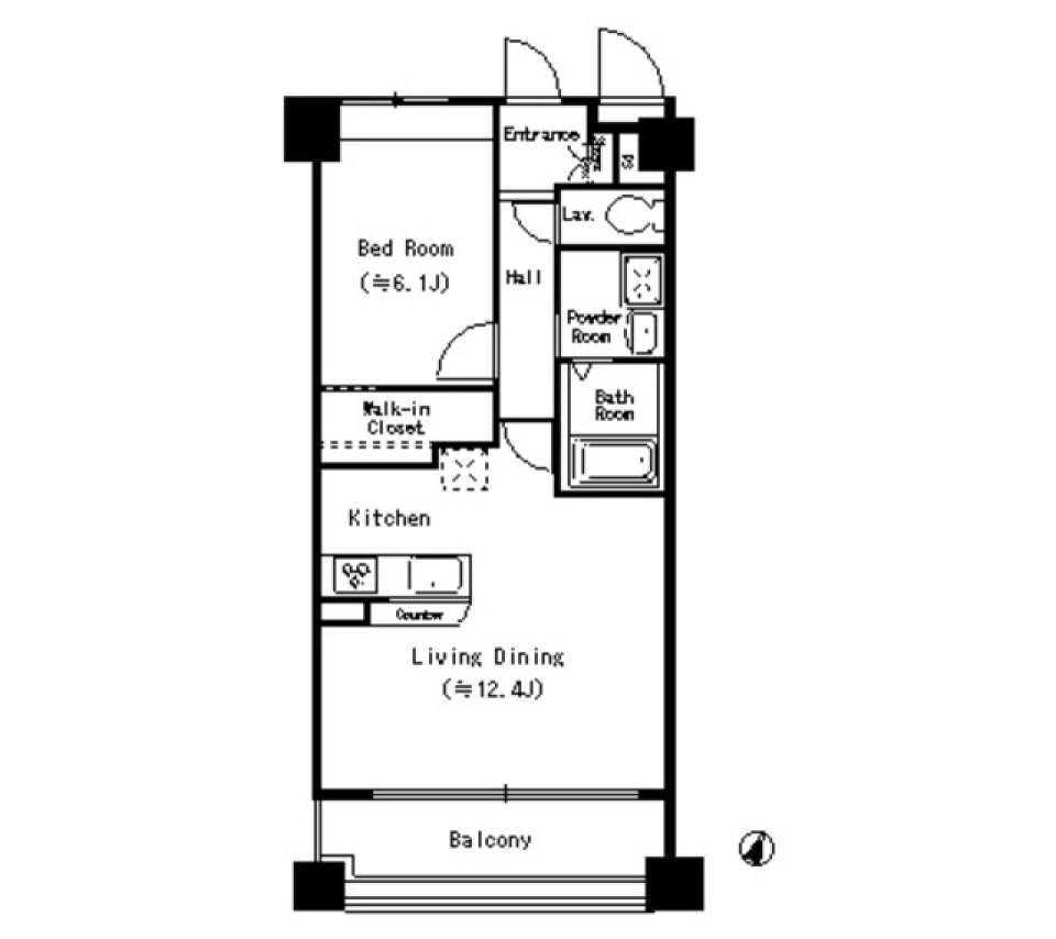 Ｂｅｌ　Ｍｅｒｉｓｓａ　404号室［ペット可］の間取り図