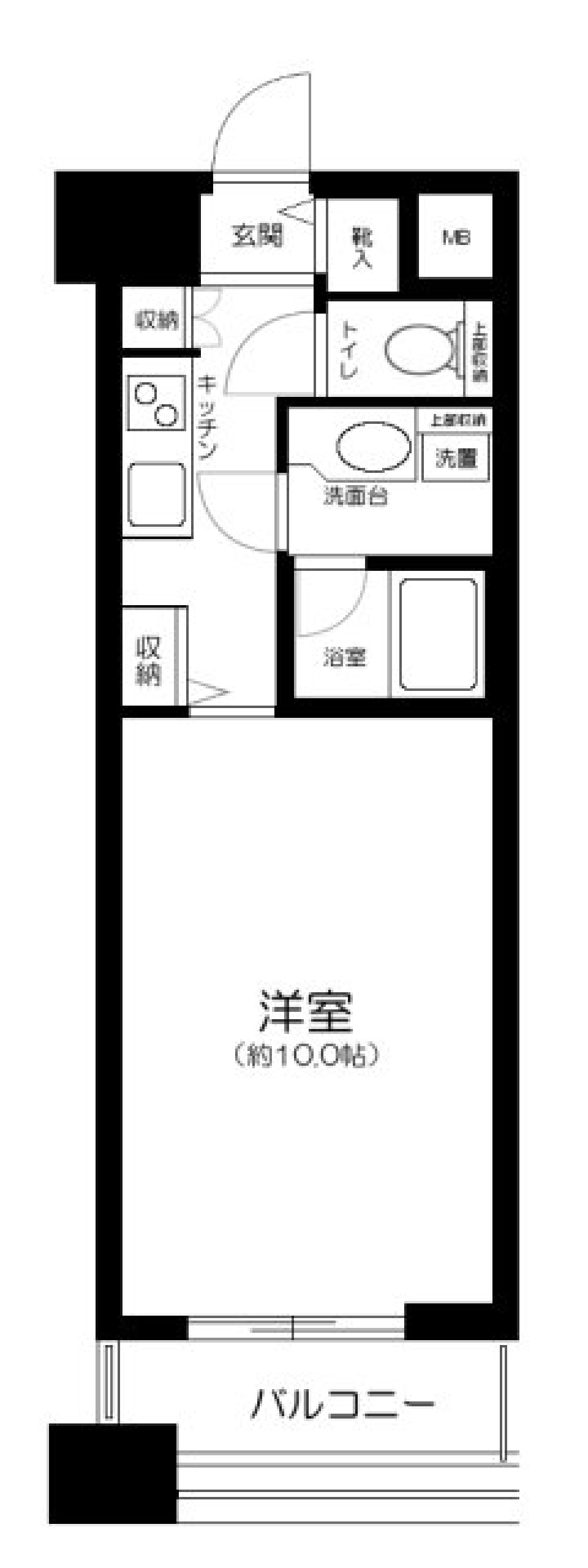 アヴァンティーク銀座２丁目　705号室の間取り図