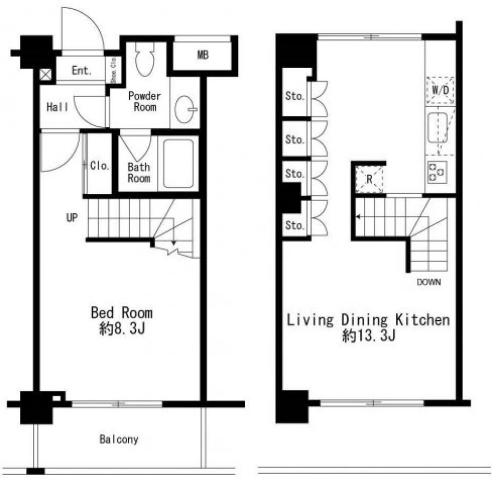 プライムアーバン用賀Ⅱ　403号室［ペット可］の間取り図