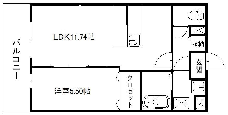 ひとり暮らしにもカップルにもおススメの1LDK