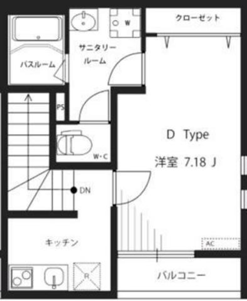 リブリ・ｋｉｔａｋａｓａｉ　211号室の間取り図