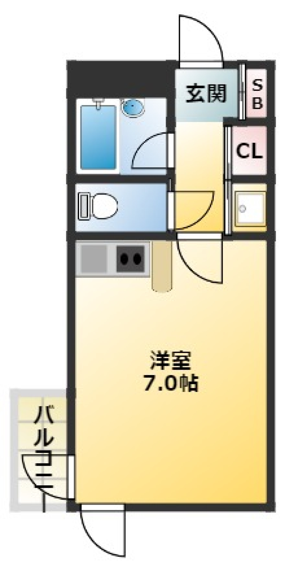 アークビル目白　203号室の間取り図