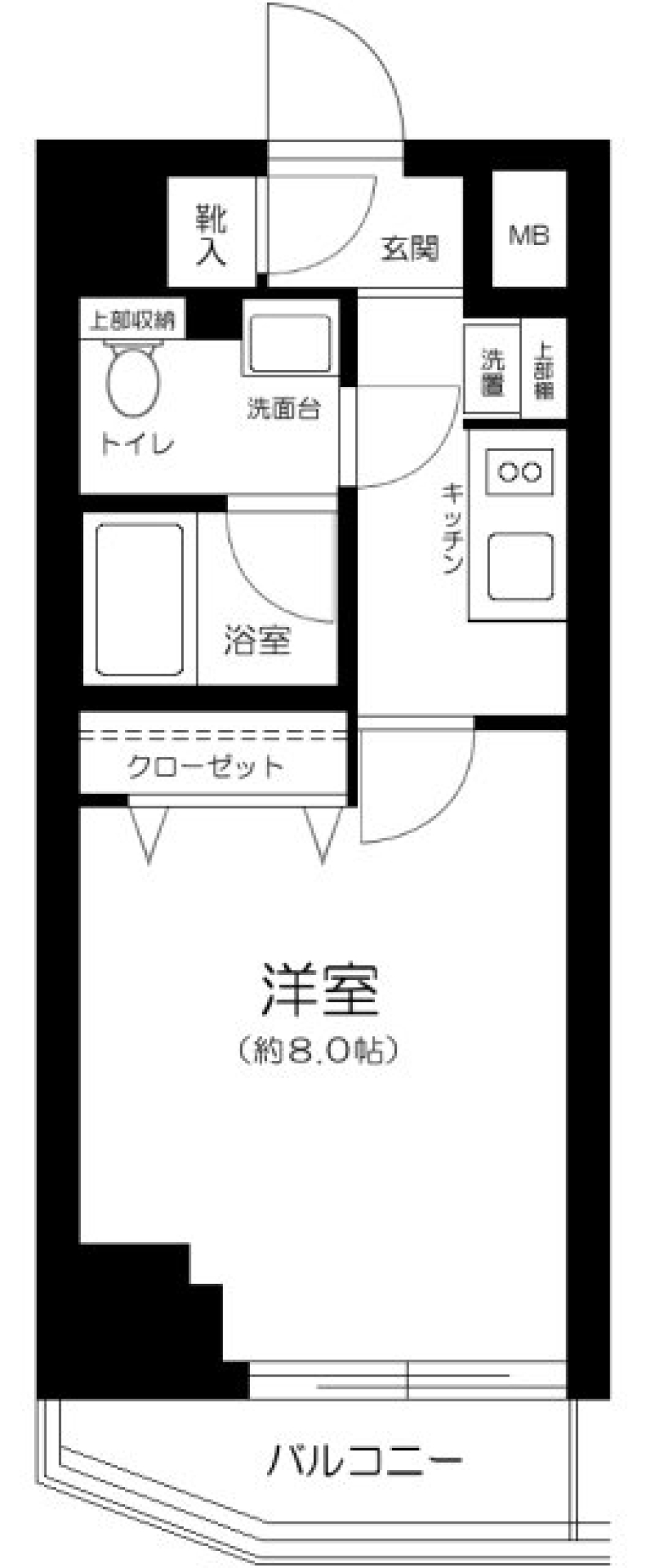 コンシェリア東京　AQUA　VERT　101号室の間取り図