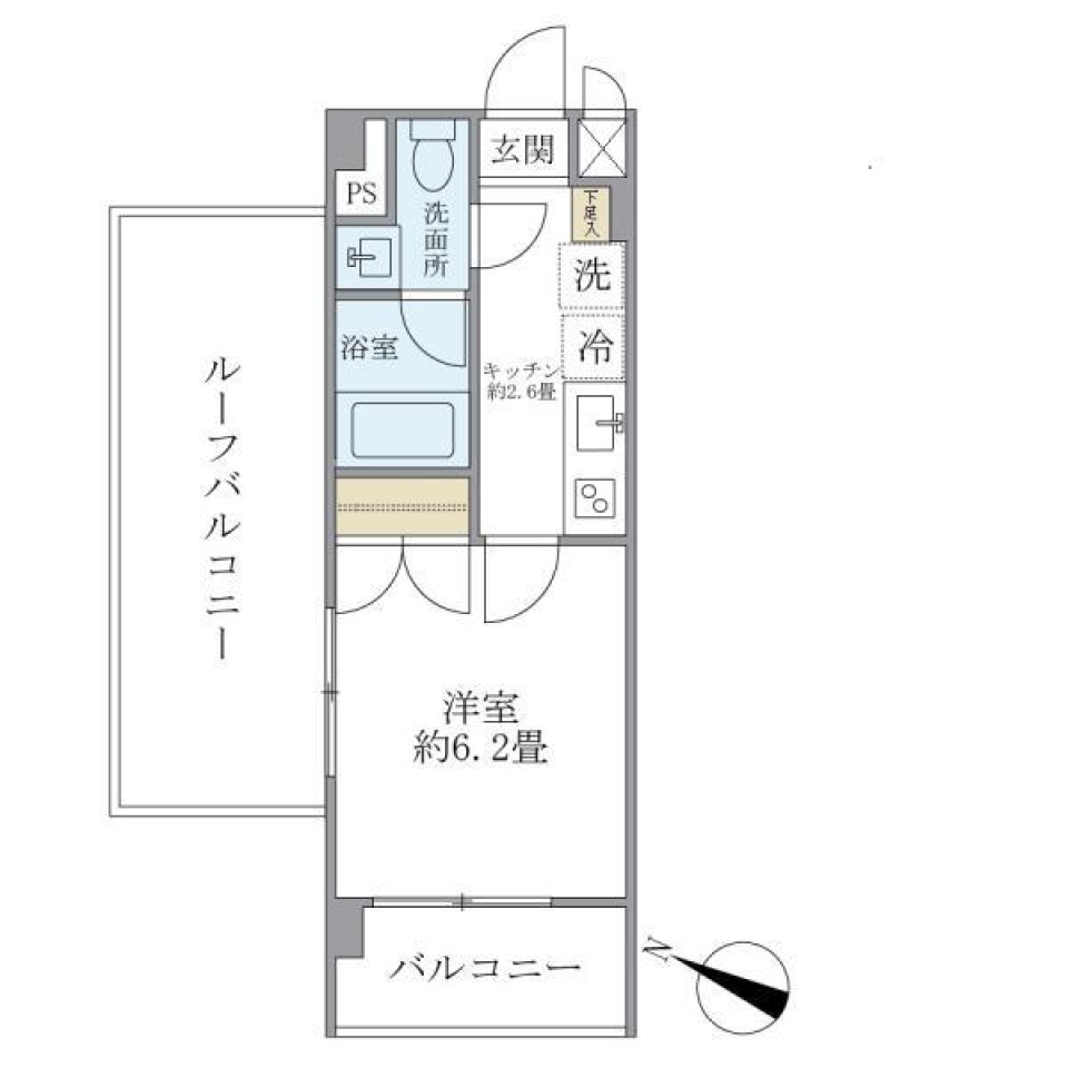 レジデンス西馬込　301号室［ペット可］の間取り図