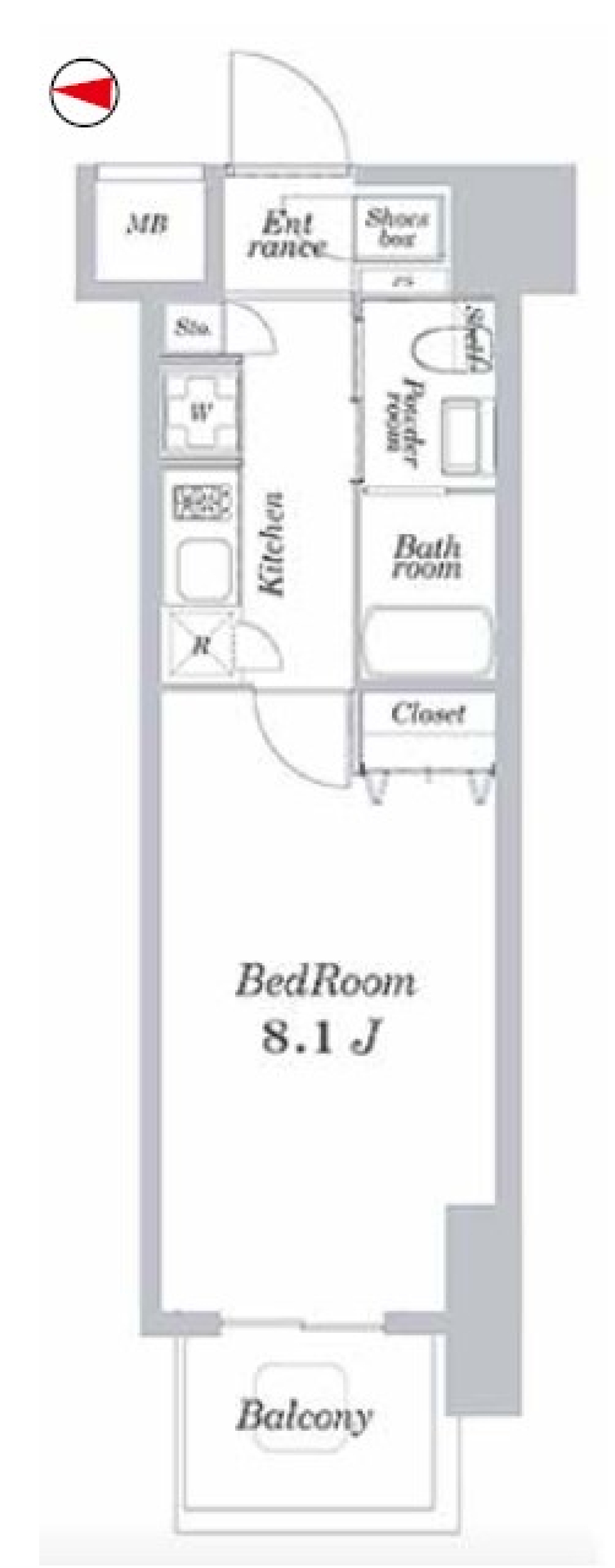 ライトハウス大塚　1104号室［ペット可］の間取り図