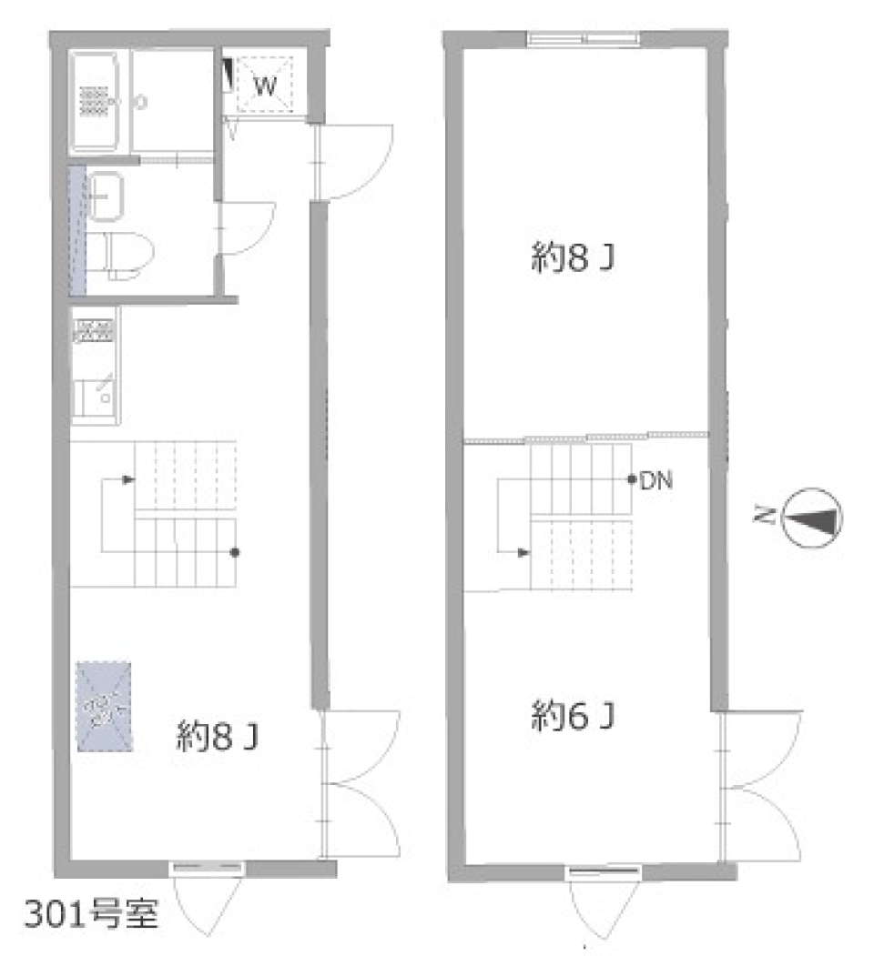 ラニ池袋　301号室［デザイナーズ］の間取り図